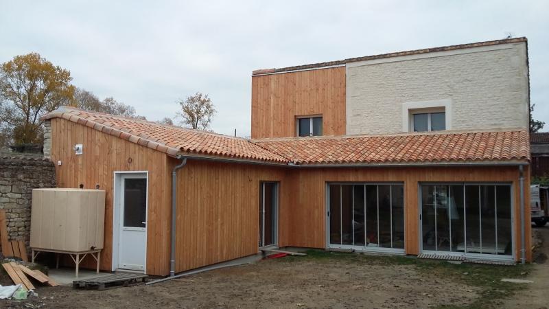 Extension dans le Marais Poitevin de 55 m². | Coulon 79